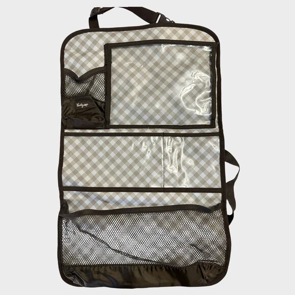 Thirty One Retired Hang-Up Activity Organizer in Taupe Gingham Car Accessory - Picture 4 of 8